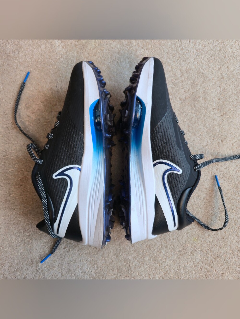 Nike Air Zoom Infinity Tour NEXT% Golf Shoes Mens 6.5 Black Blue DC5221-014 EUC